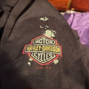 Harley-Davidson Black and Red Graphic Tee